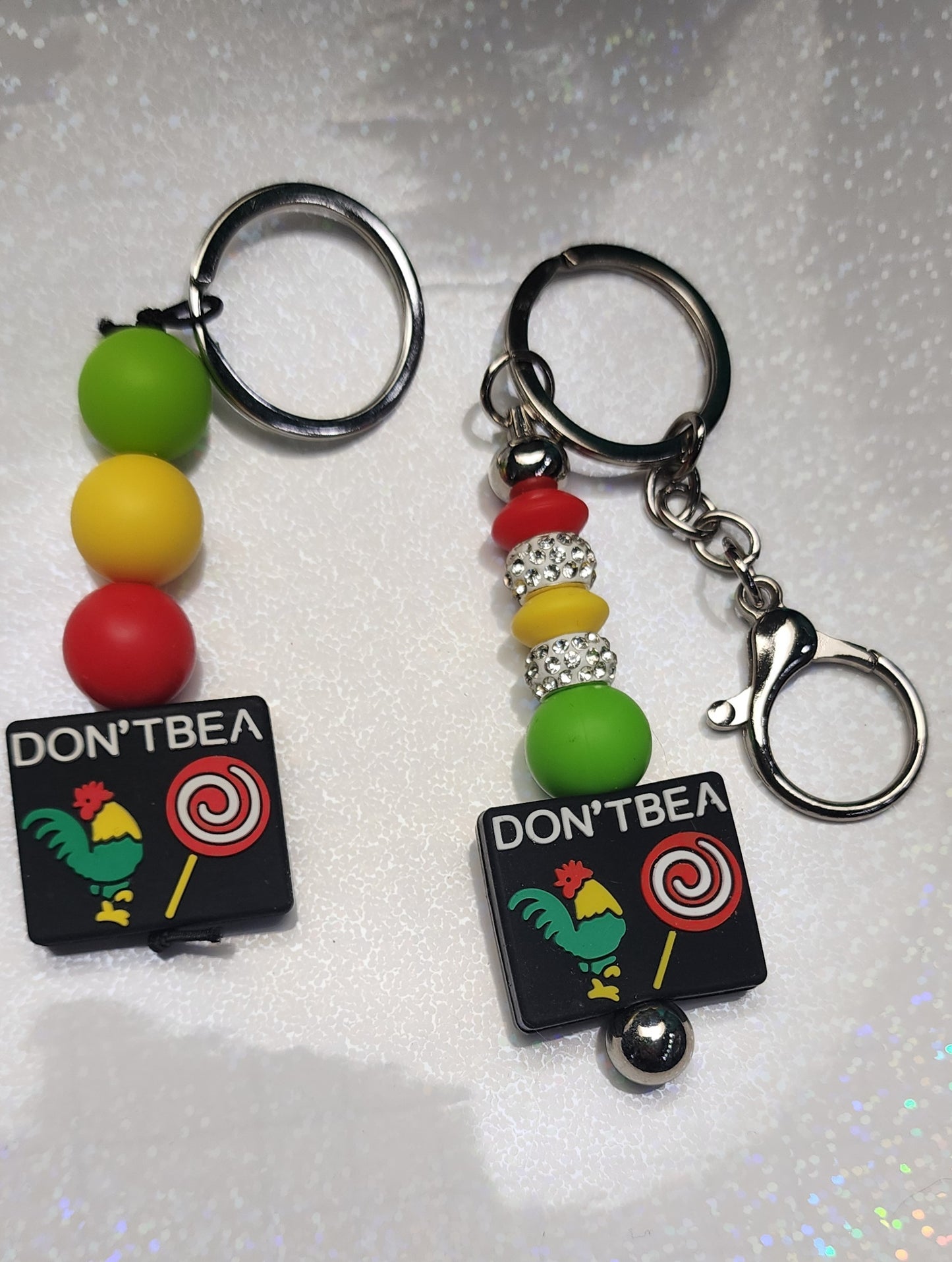 Handmade Novelty Keychain: Don't Be A C*ck Sucker