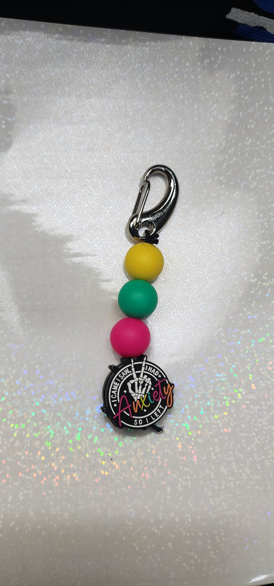 Title:
I Came I Saw I Had Anxiety Keychain – Funny Quote Keyring, Stress Relief Gift for Men & Women, Mental Health Humor, Handmade