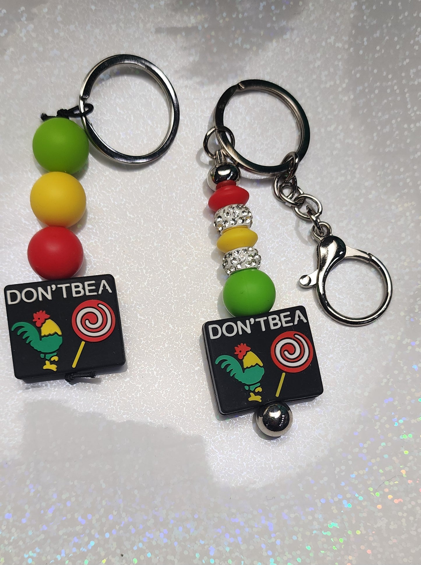 Handmade Novelty Keychain: Don't Be A C*ck Sucker