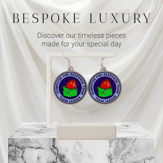 Dumpster Fire Response Team Earrings – Certified Chaos Coordinator - Hempin' Mayhem